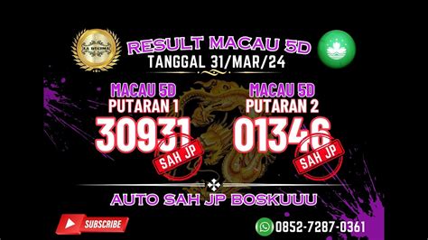 PREDIKSI MACAU 5D HARI INI 1 APRIL 2024 BOCORAN TOTO MACAU 5D HARI