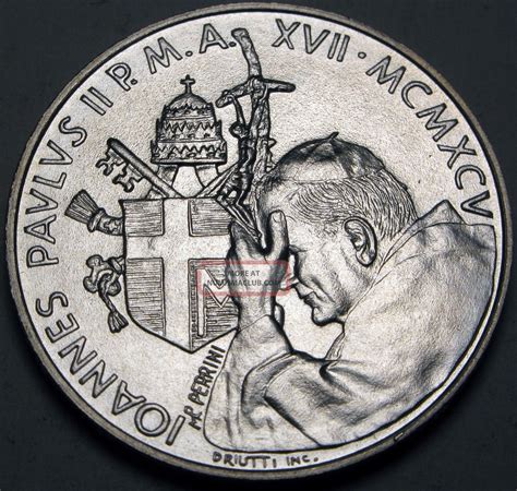 Vatican Lire R Silver John Paul Ii Year Of Woman Unc