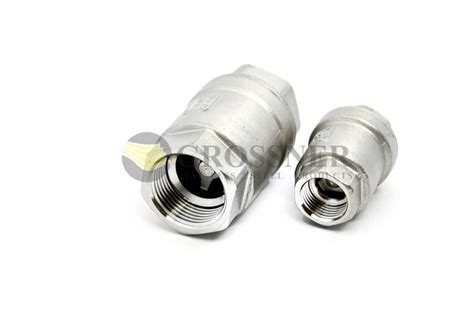 Клапан обратный муфтовый нержавеющий 1/2, 3/4, 1 дюйм AISI 304, 316 ...