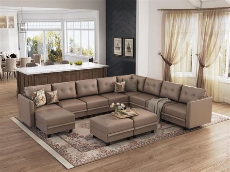 Amazon LLappuil Oversized Modular Sectional U Shaped Sofa With