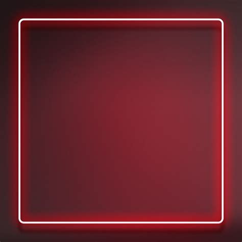 Glowing neon frame on a dark red background | free image by rawpixel ...