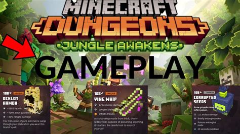 Jungle Awakens GAMEPLAY Items Only Minecraft Dungeons Jungle