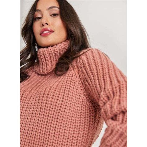 Stylish Pink Turtle Neck Sweater