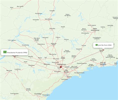 Flights From Presidente Prudente To Juiz De Fora Ppb To Iza Flight