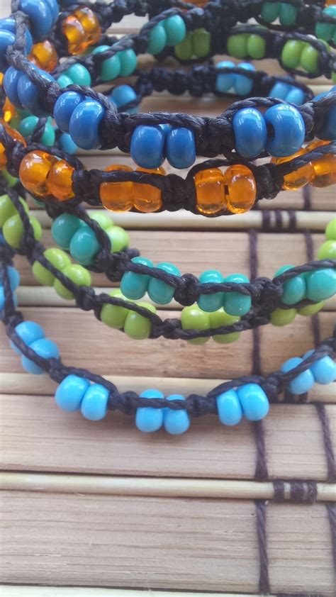 Pulseiras De Macram Mi Angas Coloridas Elo