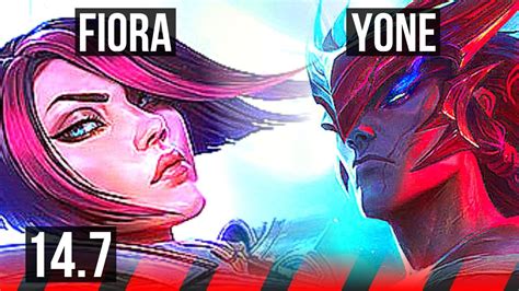 FIORA Vs YONE TOP 69 Winrate 6 Solo Kills EUW Master 14 7