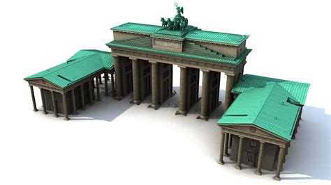 Brandenburg Gate 1989 Model - TurboSquid 1462668