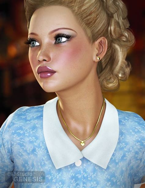 Diner Waitress For Genesis Female 3d Models For Daz Studio And Poser