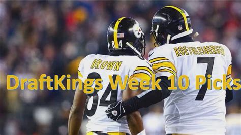 Draftkings Nfl Week 10 Picks Youtube