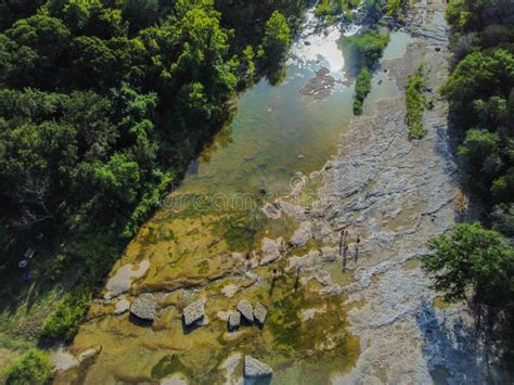 Hiking Along Childress Creek In China Spring Texas Stock Photo Image