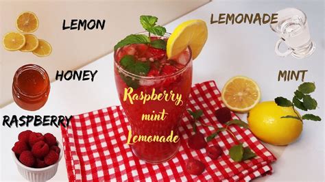 Fresh Raspberry Mint Lemonade Refreshingly Fruity Drink All Summer