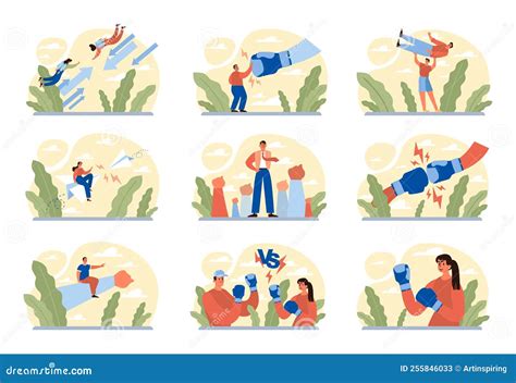 3d People Fighting Royalty Free Illustration 47790654