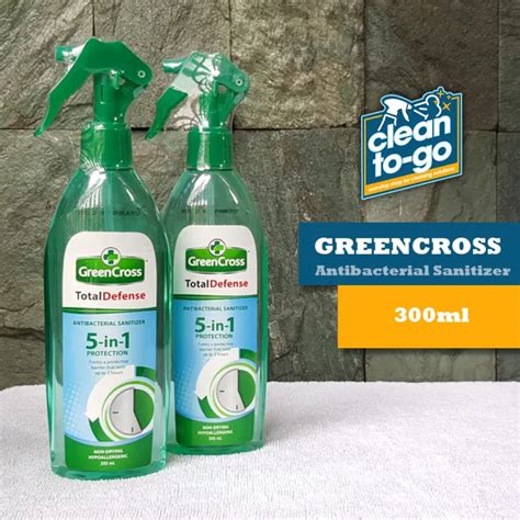 Greencross Total Defense Antibacterial Sanitizer 5 In 1 Protection Hand Spray 300ml Contains