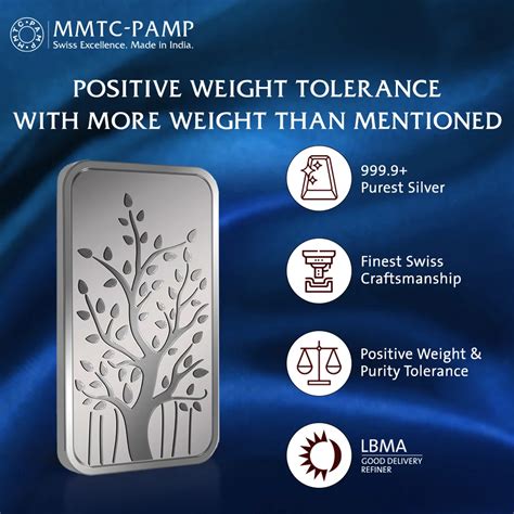 Buy Banyan Tree 999 9 Purity 20 Gm Silver Bar Online MMTC PAMP