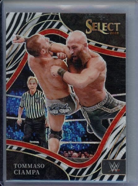 2022 Panini Select WWE Ringside Zebra Prizm 297 Tommaso Ciampa For