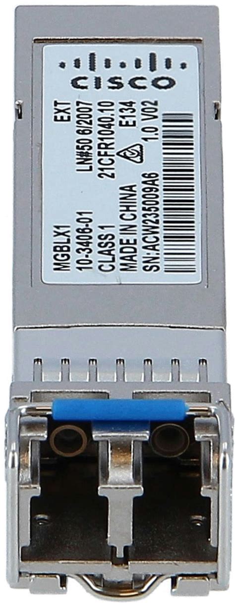 ≡ Модуль Cisco SB Gigabit Ethernet LX Mini-GBIC SFP Transceiver (MGBLX1 ...