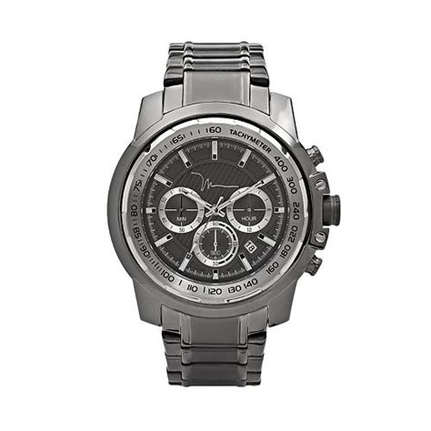 Marc Anthony Gunmetal Stainless Steel Chronograph Watch Men