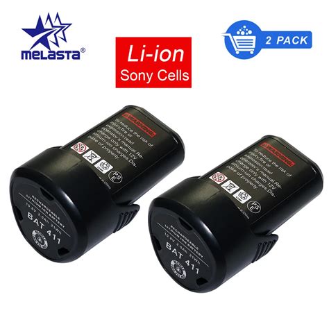 Melasta Pcs Bat Power Bosch V Mah Li Ion