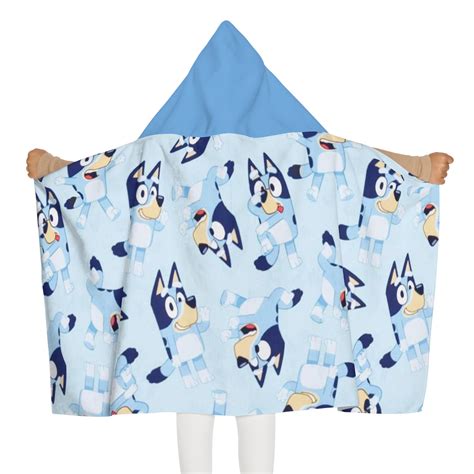 Bluey Inspired Beach Towel Bath Towel Bluey Beach Days Hooded Towel