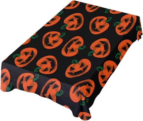 Dreamtimes Halloween Pumkpin Rectangle Tablecloth X Dinner Table