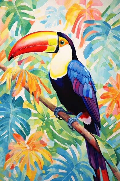 Premium Photo | Toucan illustration watercolor toucan illustration ...