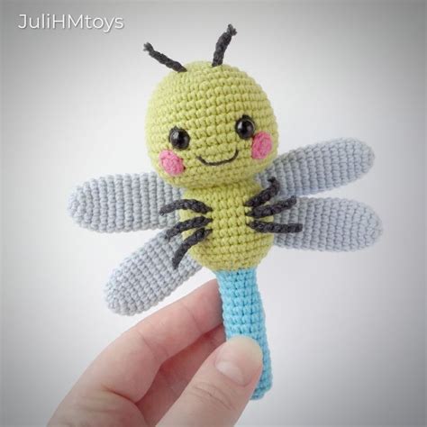 Dragonfly Crochet Pattern Amigurumi Insect Crochet Pdf Pattern Cute