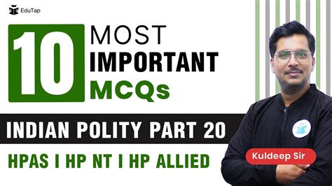 Important Mcqs Revision Of Indian Polity Hpas Prelims Mains