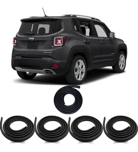 Kit Borrachas De Portas E Porta Malas Jeep Renegade RB Borrachas De