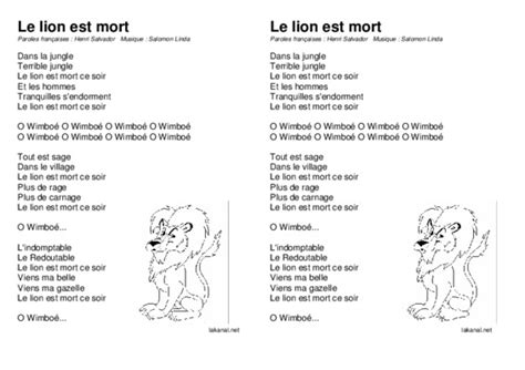 Le Lion Est Mort Ce Soir Pdf Notice Manuel D Utilisation