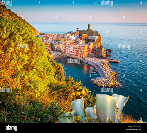 Vernazza Cinque Terre National Park Liguria Italy Stock Photo Alamy