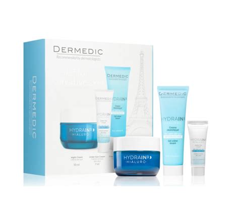 DERMEDIC HYDRAIN 3 Coffret Creme De Nuit Gel Nettoyant 25 Ml