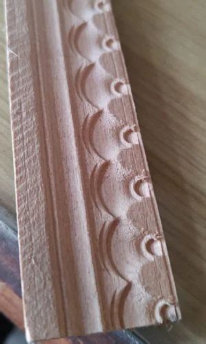 Brown Tringle Inch Teak Wood Corner Moulding For Door At Rs