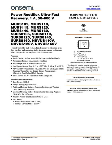 Surs On Semiconductor Rectifiers Distributor Stock And Best Price