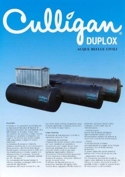 Duplox Acque Reflue Civili Culligan Matrix Solutions