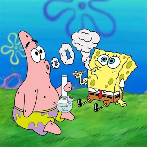 Spongebob Squarepants Smoking Weed