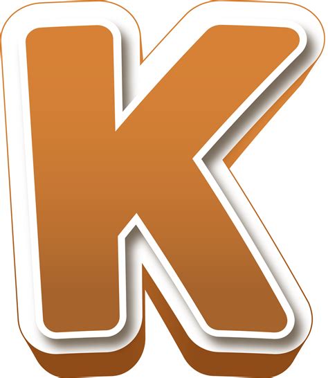 Chocolate 3d Bold Letter K 22351638 Png