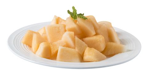 Cantaloupe Food Fruit Hami Melon Crunchy And Sweet Fruit PNG