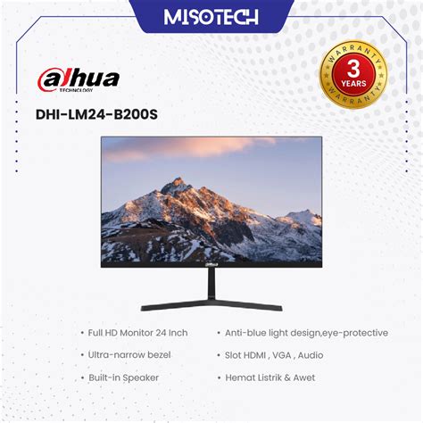 Jual Monitor Led Inch Dahua Dhi Lm B S Full Hd Va Speaker