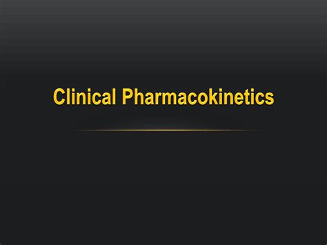 Solution Clinical Pharmacokinetics Studypool