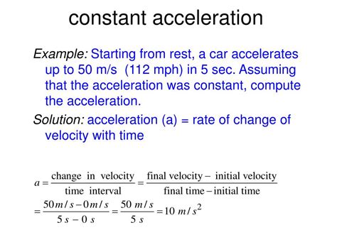 Ppt L 4 Free Fall And Constant Acceleration Powerpoint Presentation