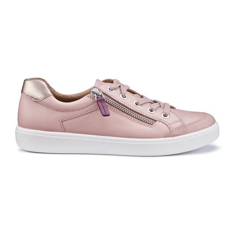 Light Mink Rose Gold Womens Casual Trainer With Side Zip Chase