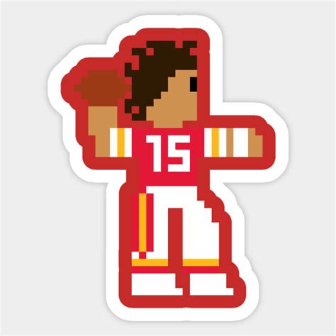 Patrick Mahomes Tecmo Bowl Chiefs Kansas City Chiefs Sticker