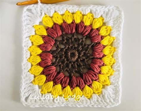 Lullaby Lodge Sunflower Granny Squares Learn How To Crochet Them In