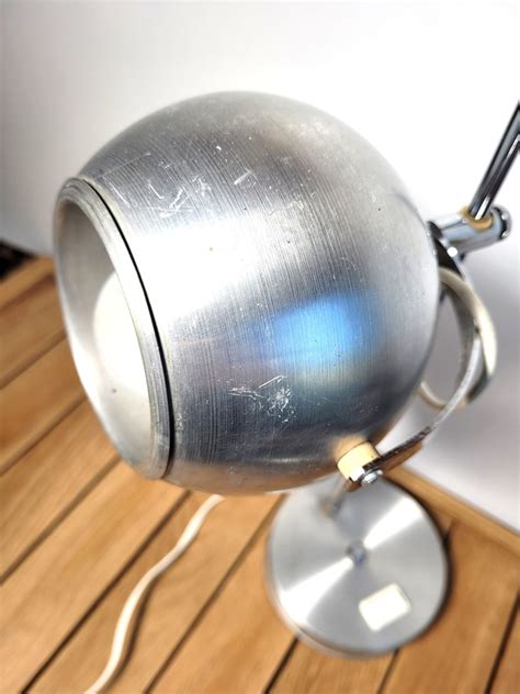 Lampe Eyeball Aluminium Space Age Coucou Retro