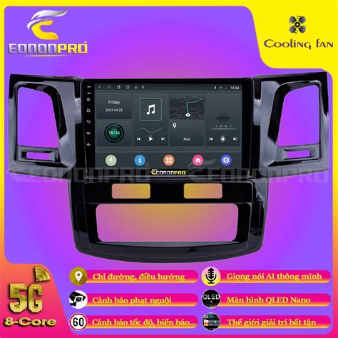 Màn Hình Android Ô Tô V2 Toyota Fortuner 2008 2016 EONON PRO