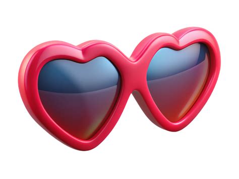 Heart Shaped Sunglasses 3d Asset 46789516 Png