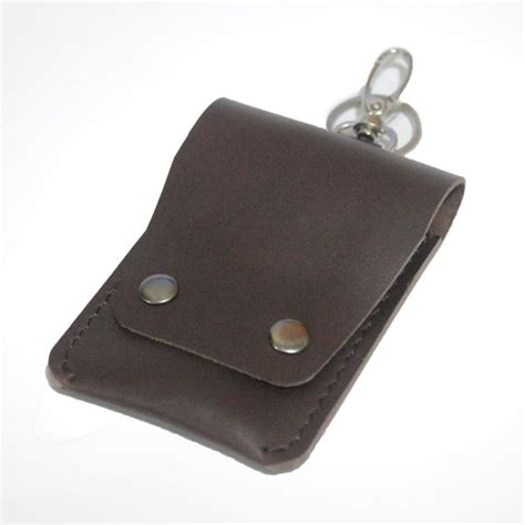 Jual Dompet Stnk Kulit Sapi Asli Model Berdiri Kancing Dua Warna Coklat