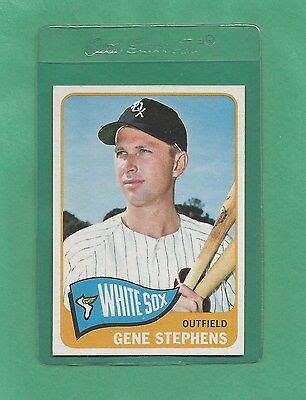 Topps Chicago White Sox Gene Stephens Nm Mt Tough Card Ebay