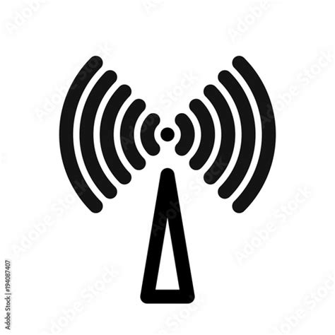 Wifi Symbol Wireless Internet Connection Or Hotspot Sign Outline