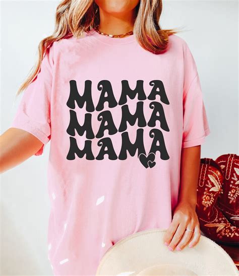 Mama Svg Png Mom Svg Funny Mama Svg Retro Stacked Svg Mama Shirt Svg Mother S Day Svg Mom